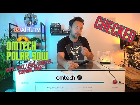 Omtech Polar 50W - The perfect CO2 laser for home and more - REVIEW