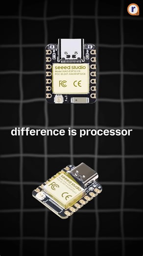 Robu.in - ONLINE STORE FOR ELECTRONICS on Instagram: "Read Caption… . . They may look the same — but these two boards couldn’t be more different ⚡ . . 🟢 XIAO ESP32-C6 → RISC-V powered with Wi-Fi 6, Zigbee & Thread. Built for low-power IoT and smart home projects. 🔵 XIAO ESP32-S3 → Dual-core Xtensa chip with AI acceleration. Perfect for robotics, edge computing, and heavy-lift tasks. . . Same tiny size, totally different goals 👀 . . 💬 So, which one’s your pick for the next project? Watch this