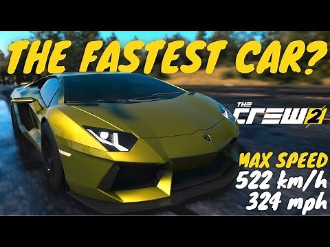 The Crew 2 - Fastest Hypercar - Lamborghini Aventador LP700-4 - Legendary Parts - MAX Speed Test