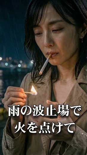 【藤堂さえこ】「まずいねぇ」って笑ってみた｜雨の波止場で火を点けて【昭和演歌ショートMV】 #オリジナル曲 #musicboxjp