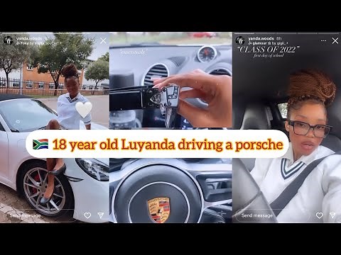 RICH KID,YANDA WOODS DRIVES A PORSCHE TO SCHOOL