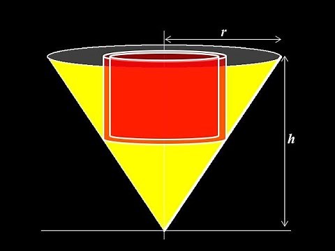Derive the volume of a cone formula using calculus: shell method to find volume of a circular cone.