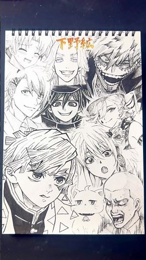 Drawing characters!!🔥(CV: Shimono Hiro) #Shimono Hiro #Voice actor #One-shot drawing