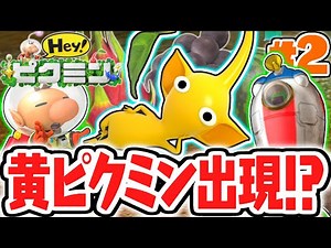 もしかして弱い…!?新たな仲間の黄ピクミンと地下を大冒険!!3DS実況Part2【Hey! ピクミン】
