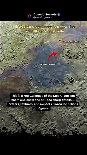 This Moon Image Is 708GB… Your Phone Can’t Handle It 😳🌕 #short #shorts #viralvideo