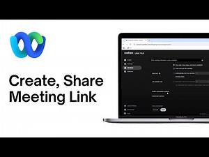 How to Create and Share Webex Meeting Link