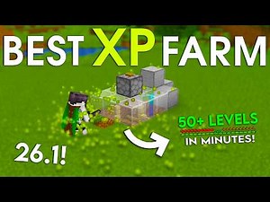 NEW UPDATED Minecraft 26.1 XP Farm Tutorial | 50 Levels in Minutes (Easy)