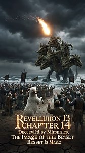 82K views · 642 reactions | Revelation 13:14 — The World Is Deceived to Make an Image of the Beast | By the means of those miracles, the second beast deceives those who dwell on the earth, commanding them to make an image of the beast who was wounded by the sword and yet lived. #Revelation13 #BibleProphecy #EndTimes #ImageOfTheBeast #FalseProphet #TheBeast #SpiritualDeception #BookOfRevelation #Scripture #BiblicalTruth | BIBLE VIDEO | Facebook