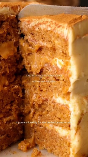65K views · 735 reactions | Salted Maple Pumpkin Cake  If you are...