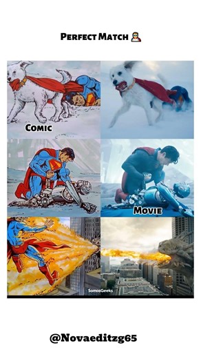 Comic vs Movie Superman Scenes That Look Exactly the Same 😱