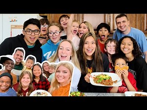 FRIENDSGIVING WITH ‪@themillerfam‬! | Large Family Cook Off
