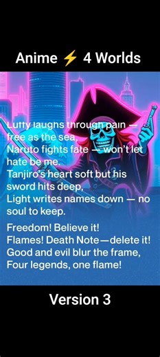 Anime anthem hiphop ⚡ #anime #hiphop #naruto #onepiece #demonslayer #deathnote #viral #trending #rap