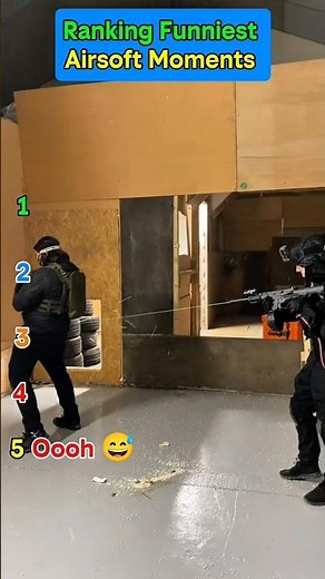 Ranking Funniest Airsoft moments😂 #airsoft #airsoftcqb #shorts