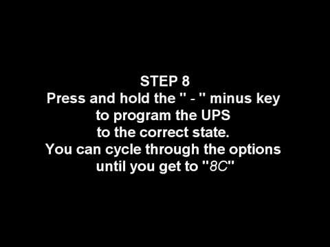 APC UPS Discharge problem reset / fix
