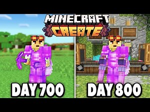 I Survived 800 Days with the Create Mod in Hardcore Minecraft!