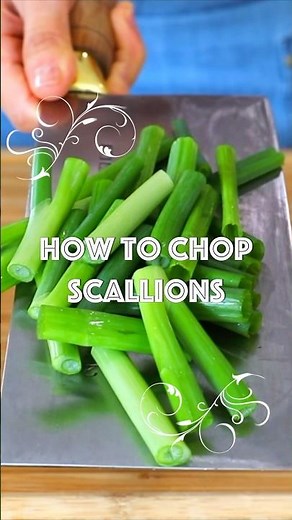 How to Chop Scallions Like a Chinese Chef!