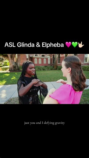 Defying Gravity in Sign Language #wicked #asl