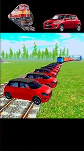 Swift vs Train 💥🚆 | Indian Bikes Driving 3D Crash Test Gameplay