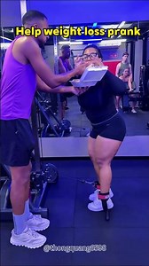 Help weight loss prank#happy #funny #prank #gym #reaction