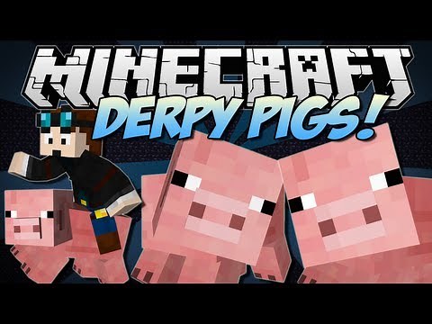 Minecraft | DERPY PIGS! (Flying Pigs, Derpy Dimension & More!) | Mod Showcase [1.6.4]