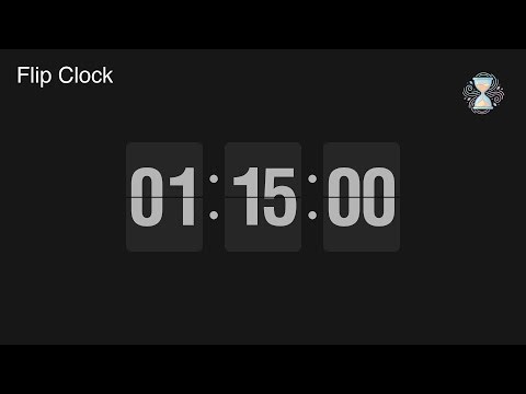 1 Hour 15 Minute Timer ⏱️ Flip Clock Countdown | Extended Focus - ChronoFlow