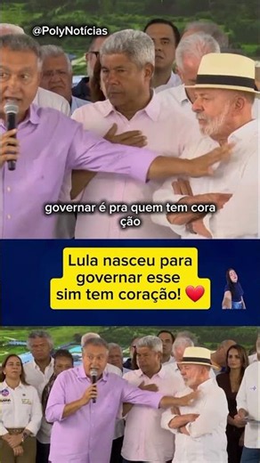 Lula: "Governing is for those with a heart!" ❤️ #Shorts #Politics