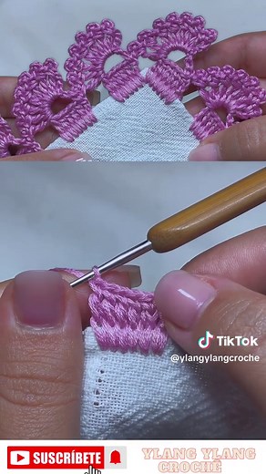 Tejiendo Puntillas de Una Vuelta para Decorar tus Servilletas