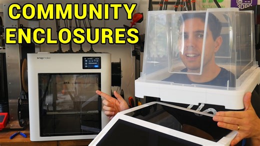 测试两个社区版 Snapmaker U1 顶盖 - 经济型外罩