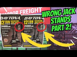 PART 2!! Don't Buy the WRONG Jack Stands Harbor Freight #harborfreight #automobile #tools