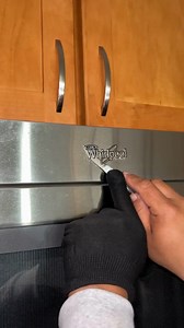 2.2M views · 10K reactions | ✨ Kitchen Transformation in Full Swing! ✨ Watch as we give this kitchen a sleek, modern look with a custom vinyl wrap makeover. From drab to fab in just a few steps! #KitchenMakeover #ModernDesign #VinylWrapMagic #ManaLimited | MANA Limited | Facebook