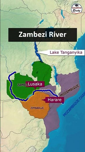 Zambezi River of Africa | Victoria Falls | World Geography 🌍