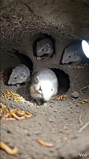 Mole POV Inside a Real Underground Colony Body-Mounted Wildlife Camera Footage