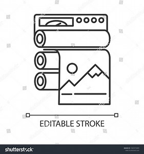 Publishing Industry Linear Icon Professional Printing Stock Vector (Royalty Free) 1565973409 | Shutterstock