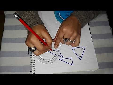 Cómo medir ángulos de un triángulo