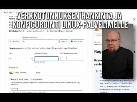 Verkkotunnuksen hankinta + Cloudflare + Nginx