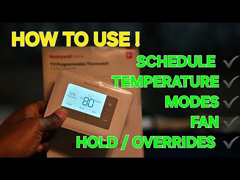 HOW TO GUIDE ... HONEYWELL T3 RTH6360D1002