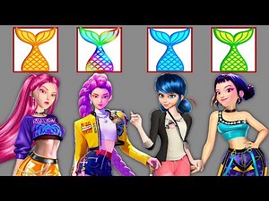 Epic Glow Up! Mermaid Fashion Transformation | Rumi, Mira, Zoey & Ladybug