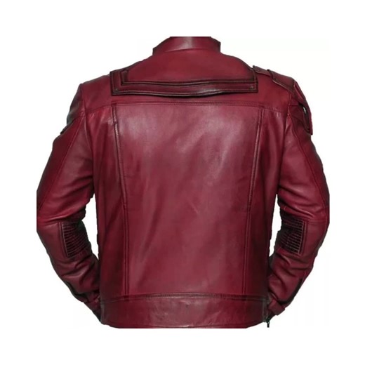 Maroon Leather Jacket for Men, Quilted Biker Jacket, Genuine Leather Motorcycle Coat, Multiple Pockets - Etsy