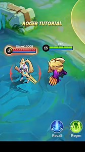 4.6K views · 40 reactions | ✅ROGER TUTORIAL TIPS Mobile legends. Parang Demon hunter sword ang human form ni roger #MLBB #MobileLegendsBangBang #MLBBCreatorParty #MILPH | Keo Plays | Facebook