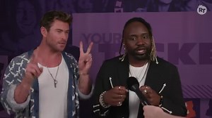 Chris Hemsworth and Brian Tyree Henry share how #TransformersOne will be an origin story for Optimus Prime and Megatron. #CinemaCon | MOVIECLIPS