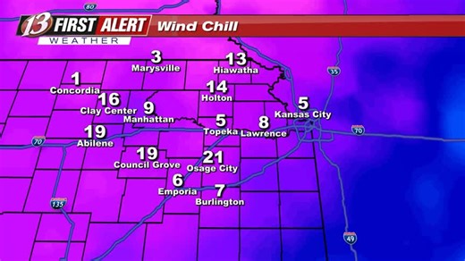 Strong wind and a brief round of heavy snow still moving through. Wind Chill near zero this evening. Video from Jeremy | WIBW 13 Weather