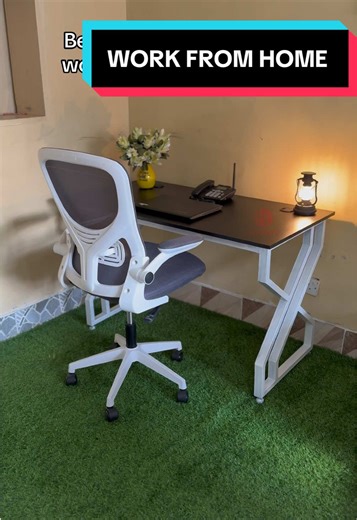 Executive Metallic Office Desk & Ergonomic Chair — Mother's Day Gift