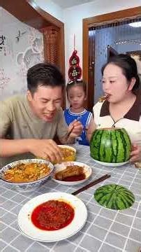 Daughter Spoiled Daddy_ All Snacks for Him, Me a Watermelon—Pork Shank Inside! Hubby Dizzy!