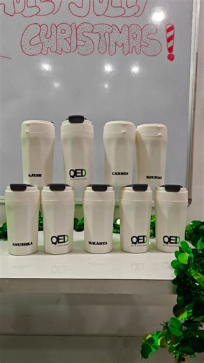 QED (Quite Easily Done) on Instagram: "This Christmas, we're celebrating the minds, hearts, and hands that make QED what it is. Here's to this wonderful bunch that makes every day brighter. Merry Christmas from the QED family to yours! #QEDIndia #SecretSanta #ChristmasCelebrations #Christmas2025 ( QED India, Christmas, Celebrations, Secret Santa, Team QED, Teamwork)"