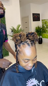 80K views · 1.7K reactions | Very demure and classy two petals bunWomen locs style Extensions & install8inch 80locs #explorepage #hairstyle #dreadlocks #cute #dreadlockextensions #locstyles #locextensions | Dreadlocks palace | Facebook