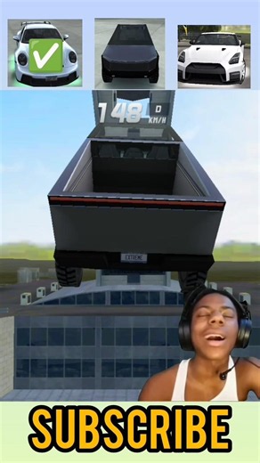 Tesla Messed Up🥲🥲!! which one will cross Tower 🤯🤯#extremecardriving #automobile #shortfeed #testing