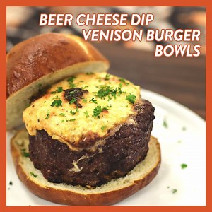 Fire up the grill! Beer Cheese Venison Burgers #WildGameWednesday Full Recipe: https://goo.gl/38pYXa | Legendary Whitetails