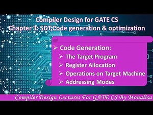 Ch 3.36:Code Generation | Register Allocation| Operations on Target Machine |Addressing Modes