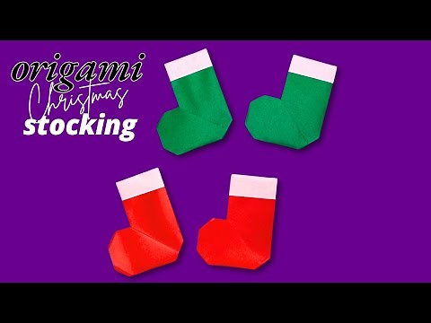 Origami Christmas Stocking | Christmas Origami