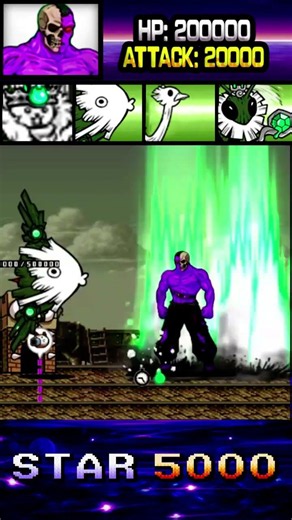 Zombi Retsu vs Uber Rare Cats ゾンビ烈海王 vs 超激レア にゃんこ大戦争スター5000 にゃんこ大戦争 UBERS BOSS BATTLECATS STAR 5000